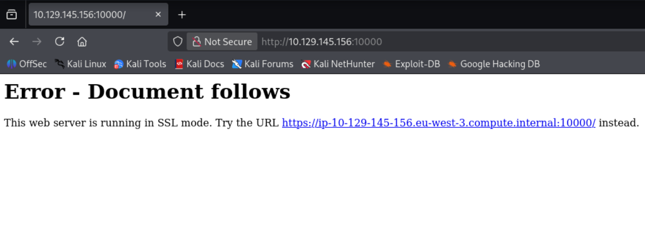 Error de SSL en Webmin